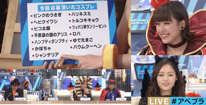 美人気象予報士、胸元セクシーなバウムクーヘン・コスプレで視聴者を魅了 3枚目