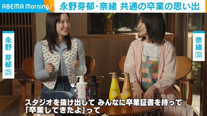 永野芽郁（25）と奈緒（30）