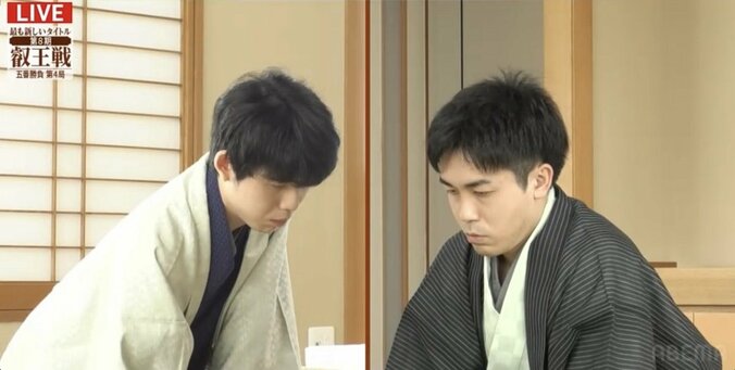 藤井聡太叡王 対 菅井竜也八段 第4局は千日手が成立 藤井叡王の先手で指し直し／将棋・叡王戦五番勝負 1枚目