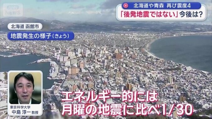 「余震と考えていい」