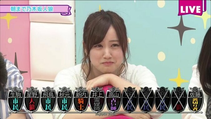 星野みなみ、涙！高山一実の名推理にネット上が称賛の嵐　「人狼ゲーム」白熱の展開に 8枚目