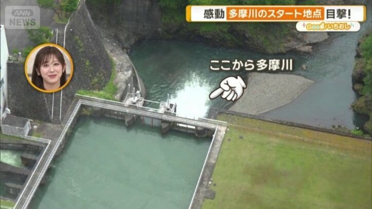 ここから多摩川