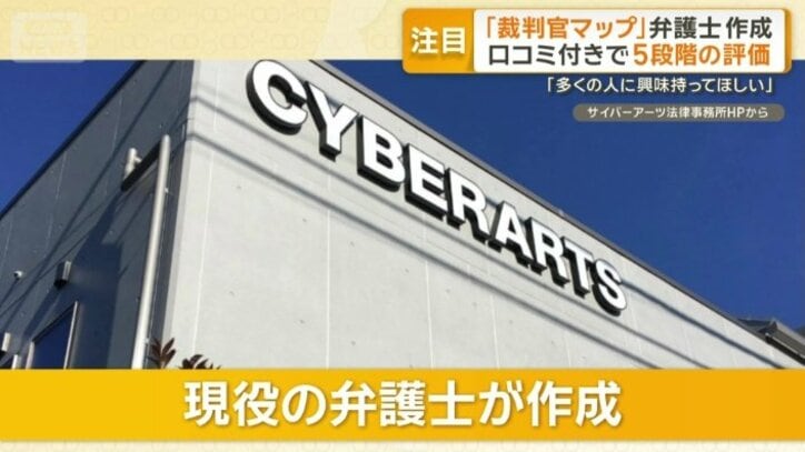 現役の弁護士が作成した「裁判官マップ」