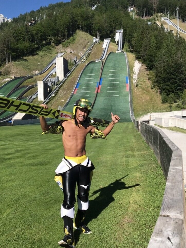 葛西紀明、3か月ぶりに飛んだジャンプ台「目標体重に達したので」