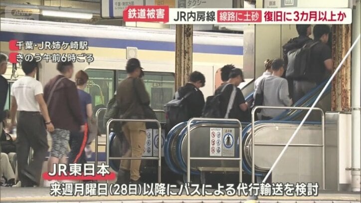28日以降にバスによる代行輸送を検討