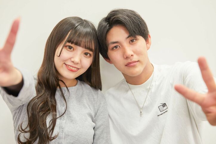 ねおの妹・山崎美優(みゆ)、熊川輝(ひかる)とカップルに!お互いの好きなところは?ラブラブの2人に直撃『今日好き』春桜編