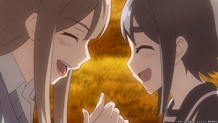 アニメ「女子かう生」第9話先行カット解禁!転校生を威嚇? もも子&まゆみの出会い