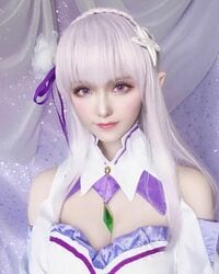 コスプレイヤー・夢彩、「リゼロ」エミリアに扮した美麗ショットに「こだわりがパない」と称賛の声