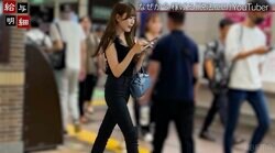 「後ろ姿が侍」YouTuberが駅で“逆ナン”する様子にグラドル驚愕「今の人混みで見つけたの！？」