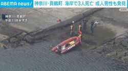 神奈川・真鶴町 海岸で3人死亡 成人男性も発見