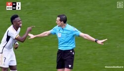 「なんで俺ばっかなんだ！」ヴィニシウスがまたも“無駄なイエローカード”を食らった一部始終…審判に猛抗議で警告→次節出場停止「余計なこと言うな」「いい加減にしろ」