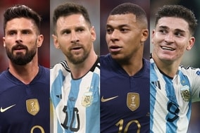 得点王は決勝参戦の4人が候補に…メッシとエンバペが5得点、アルバレスとジルーが4得点