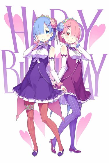 リゼロ プリマグラフィ レム 誕生日記念 アニメイラスト書き下ろし リゼロ』ラム＆レムのバースデーイベント開催決定！ 週替り特典や