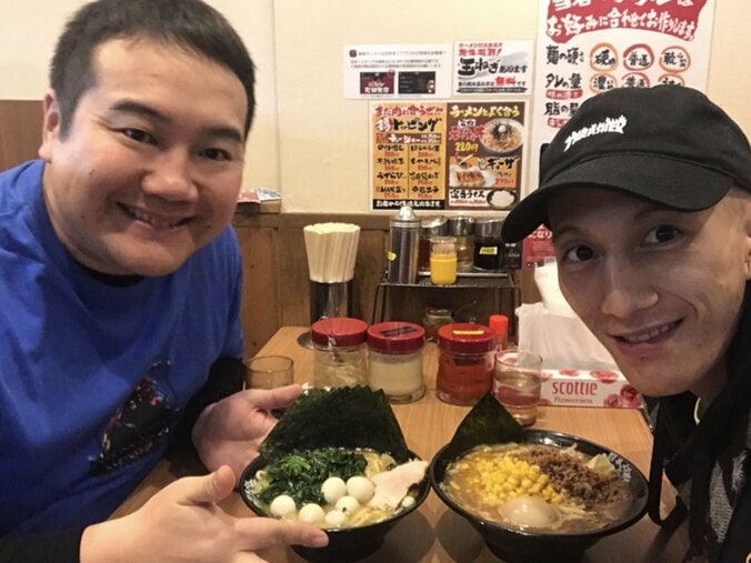 Nosuke、“固め濃いめ油多め”な味噌とんこつラーメンを完食「食欲順調です」 1枚目