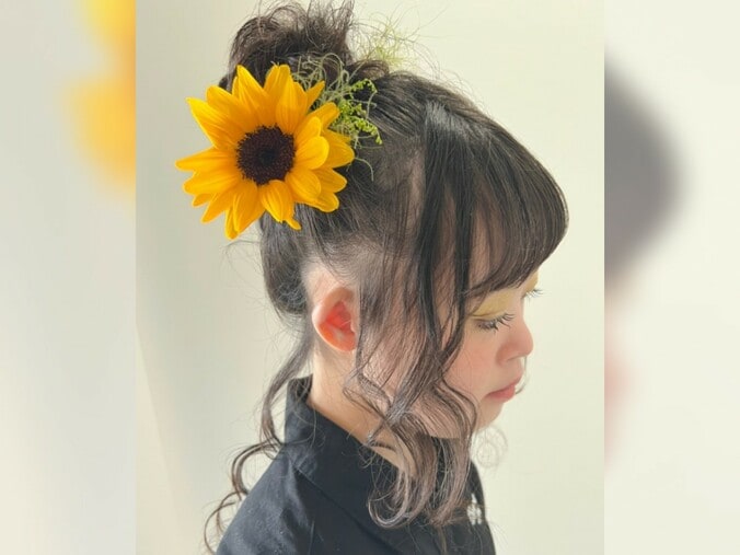 【画像】ヘアメイクが完成した菜桜さん