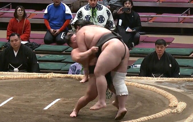 三段目二十三枚目・花の富士（伊勢ヶ濱）が見せた怪力