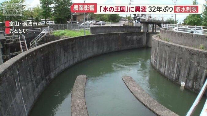 32年ぶり取水制限開始