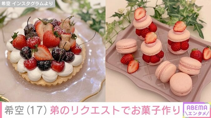 ケーキとマカロン