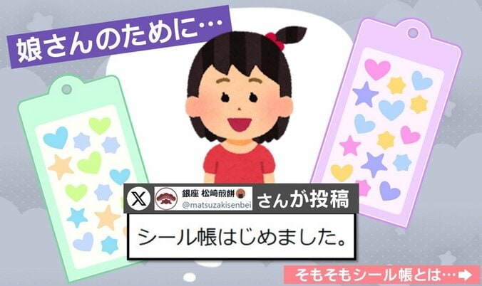 娘のためのシール帳