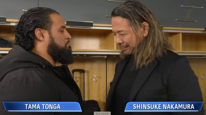 中邑真輔（写真右）とタマ・トンガ（同左）