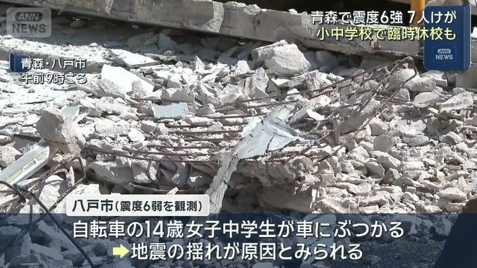 【情報まとめ】青森県で震度6強　東北新幹線は全線で運転再開　気象庁「北海道・三陸沖後発地震注意情報」の発表なし 7枚目