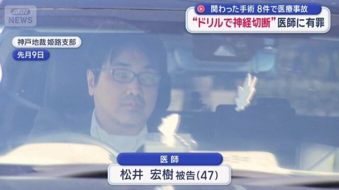 業務上過失傷害の罪に問われている