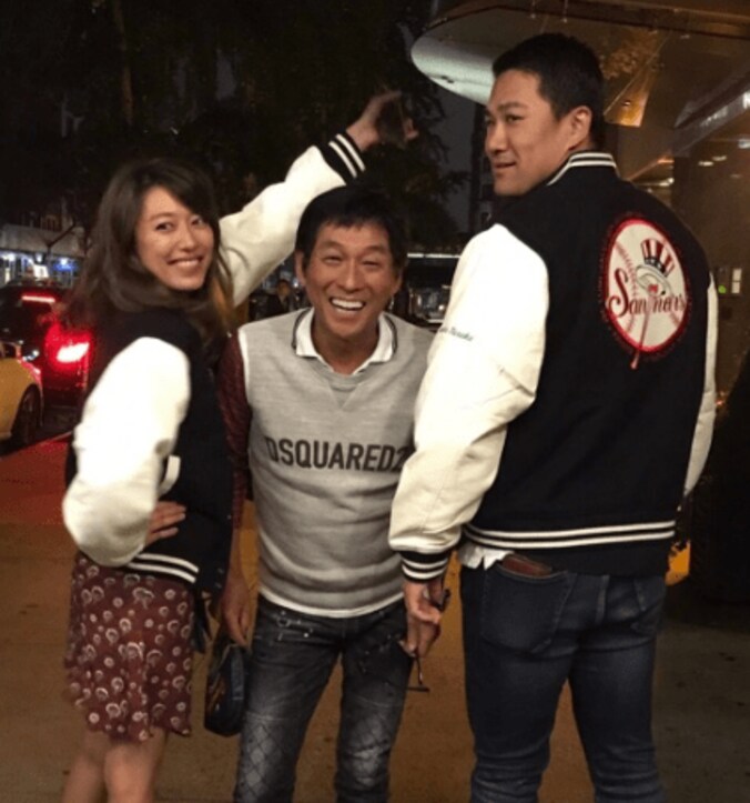 里田まい、明石家さんまとマー君の試合観戦「最高で夢のような幸せな時間でした！」 1枚目