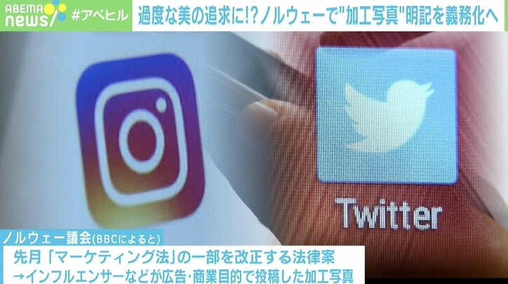 ノルウェー、商業目的の“加工写真”ラベル付け義務化へ「若者をボディプレッシャーから守るため」 効果への懸念も