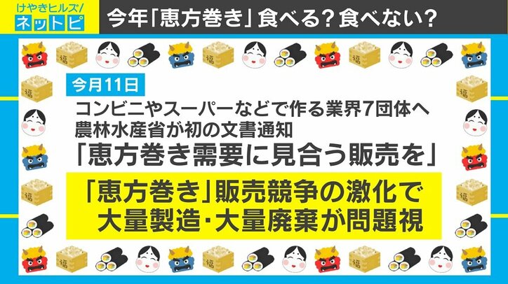 毎年加熱する“恵方巻き商戦”、企業に求められる「廃棄対策」