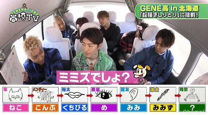 GENEメンバー「絵描きしりとり」で大盛り上がり！メンバーの絵がヒドすぎて龍友がキレる！
