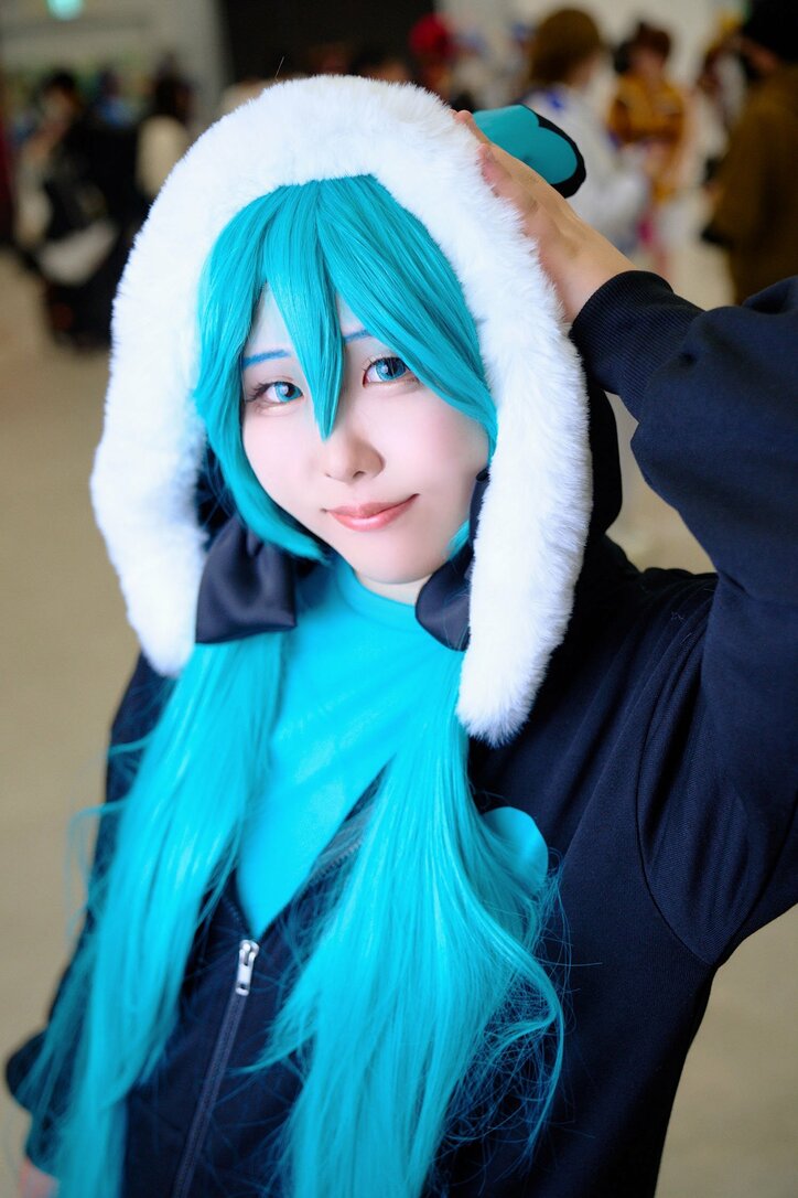 【写真・画像】初音ミク“グリーンぽんぽこ”コスプレ画像　3枚目