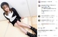 「見えそうで見えない」須田亜香里、美脚際立つ“超ミニスカ姿”を公開 「スタイル完璧!」「高等テクニック」と反響