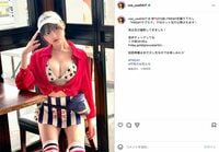 #ババババンビ・宇咲、美谷間あらわな撮影オフショットに「セクシーUSA」「激カワすぎる〜」と絶賛の声