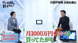 古舘伊知郎、『報道ステーション』出演時の年収は4億！？「月3000万円ぐらいは…」坂上忍驚き