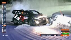 世界最速ラリーカーが雪上で“豪快ドリフト” 超一流の“緻密”→“魅せる”ドラテクにギャラリー熱狂