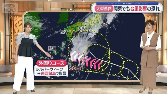 【速報中】台風25号発生へ シルバーウィークに日本列島へ接近する恐れ　沖縄・奄美方面へ進む「外回りコース」か、本州方面へ向かってくる「内回りコース」か 2枚目