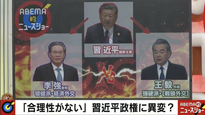 習近平氏、李強氏、王毅氏