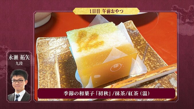 永瀬拓矢九段に提供された「初秋」