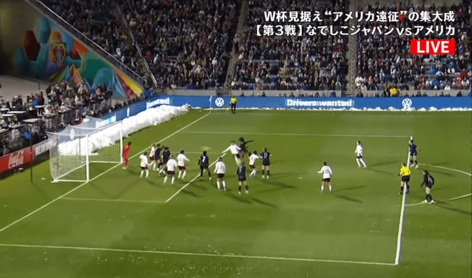 なでしこ重鎮DFを弾き飛ばす…アメリカDFが“膝ボレー弾”「体を寄せたが…」「熊谷でも競り負けた」解説＆ファンが脱帽 5枚目