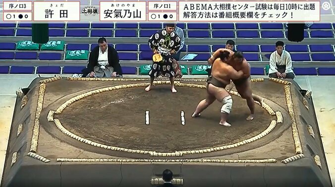 圧巻の強さを見せた許田（写真左）