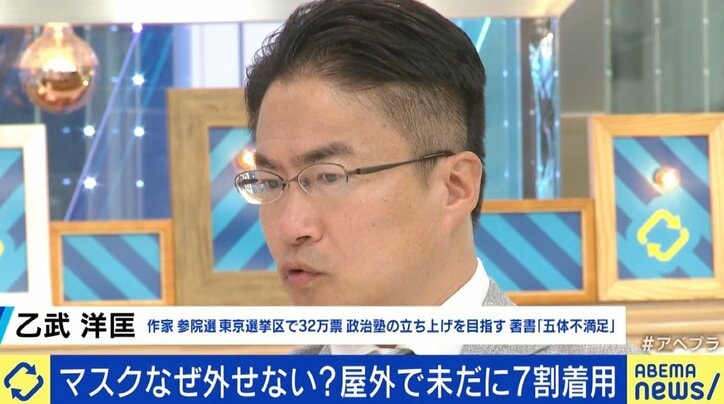 現役東大生「マスクはもはや文化。サングラスみたいに存在」 国によるルール策定に乙武洋匡氏「国民は『俺たちに判断させろ』って怒るべき」