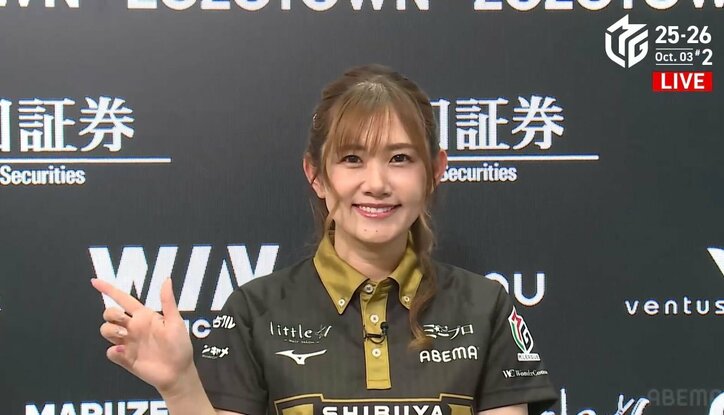 【写真・画像】日向藍子、オーラスで圧巻の大逆転劇！今期初勝利は約7万点の特大トップ「かなり前向きに打てた」/麻雀・Mリーグ　1枚目