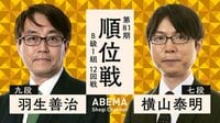 【中継】第81期 順位戦 B級1組 12回戦 羽生善治九段 対 横山泰明七段
