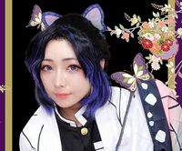 人気YouTuber・えっちゃん「鬼滅の刃」胡蝶しのぶのコスプレ披露 「激似」と絶賛の声