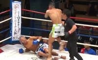 【映像】“地下格”王者「1R、3ダウン」衝撃KO負け