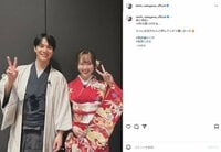 中川大志、和装姿で“妹”との再会ショットを公開「14年も経つのかぁ…」 ファンも歓喜