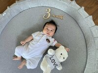 桃『生後まるまる3ヶ月が経ちました♡』