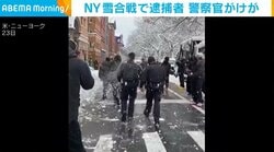 NY雪合戦で逮捕者 警察官がけが