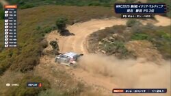 衝撃の「0km/h」 土埃で異例のワイパー作動→木に激突 “名手”オジエも太刀打ちできなかった極悪グラベル「避けようと思ったが無理だった」