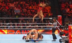 “4段重ね”のムーンサルトに衝撃！ レスラーが次々積み重なる光景に「無茶苦茶してるw」